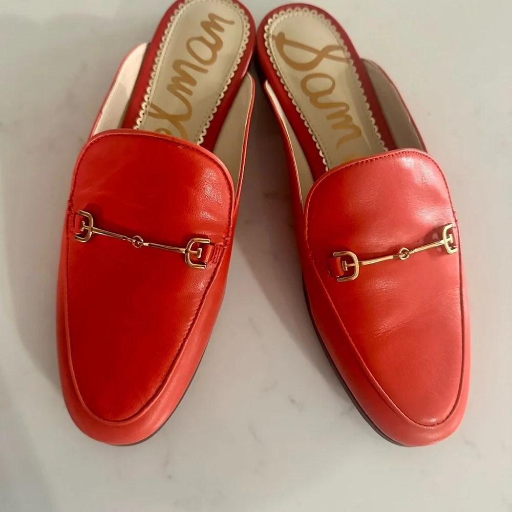 Sam Edelman Red Linnie Mule Women's  Size 7.5 - Picture 5 of 11